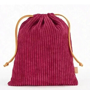 IPSY Burgundy Drawstring Cosmetic Pouch